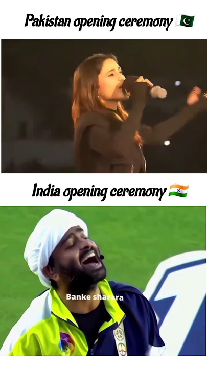 India vs Pakistan || best ceremony ? #song #shorts