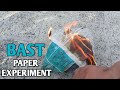 BAST PAPER EXPERIMENT || PAPER TRICK YOU TRY AT HOME
