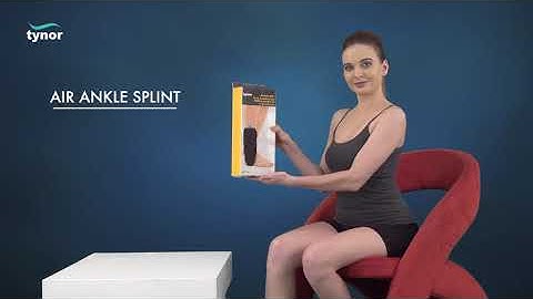 How to wear Tynor Air Ankle Splint for highly effective and comfortable immobilization of the ankle