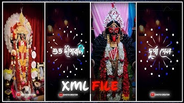 #আসছে মা কালী 😌🥰 || Kali Puja Comming Soon Xml File || Happy Diwali || Alight Motion  Xml File ||