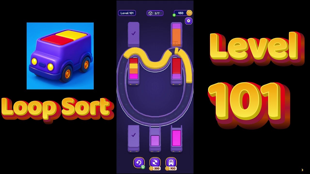 Loop Sort Level 101 Walkthrough 🚚🧩 | Truck Puzzle Game | Solutionguruji