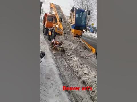 снегоуборочная машина уборка снега - YouTube