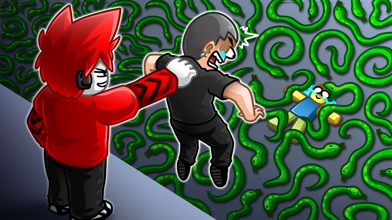 Roblox : Feed Your Friends To Snakes 🐍 เพื่อนของคุณ VS บ่องูพิษ 999,999 ตัว !!!