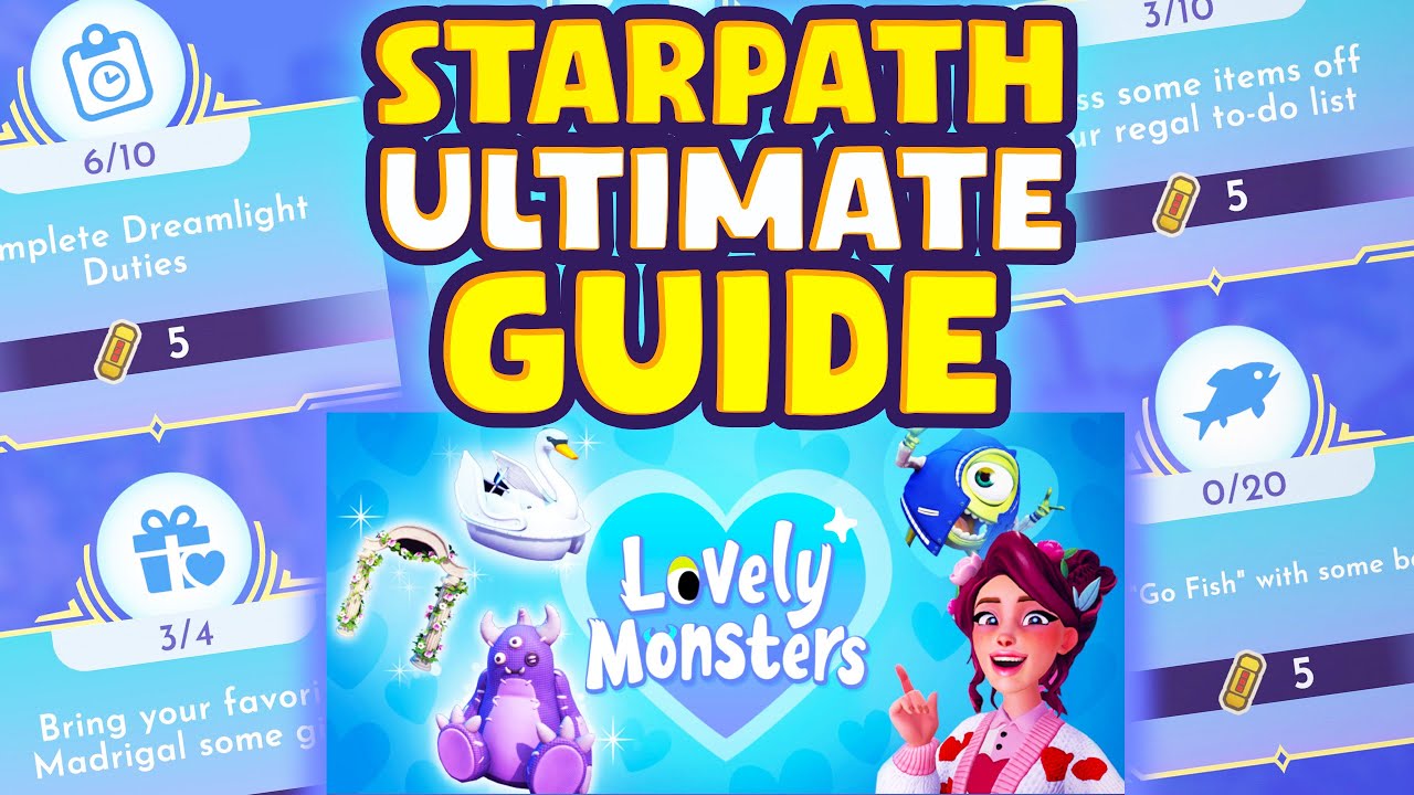 Lovely Monsters Star Path Guide in Disney Dreamlight Valley. Tips and  Tricks on How to Complete It!
