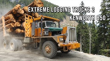 Extreme Logging Trucks 2 KW 850 And Log Sort Work