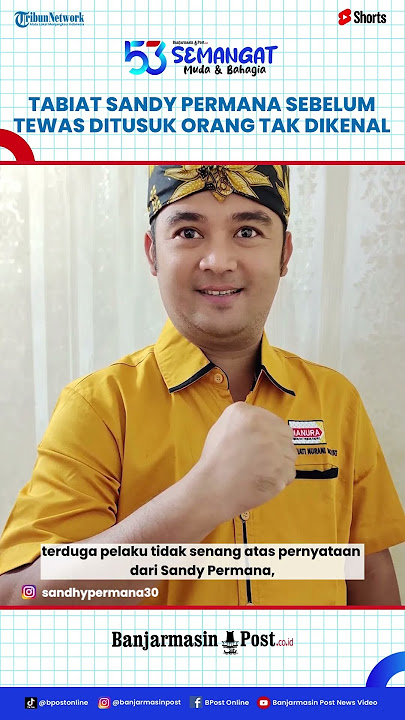 Tabiat Sandy Permana Sebelum Tewas Ditusuk OTK, Sempat Cekcok dengan Tetangga Hingga Caleg