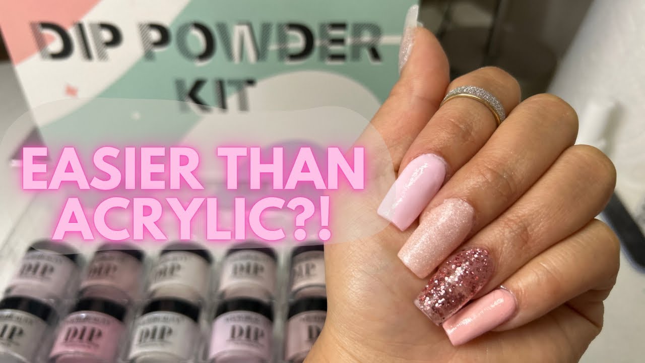 💅🏽 DIP POWDER PRESS ON NAILS 💅🏽 beginner friendly dip powder kit