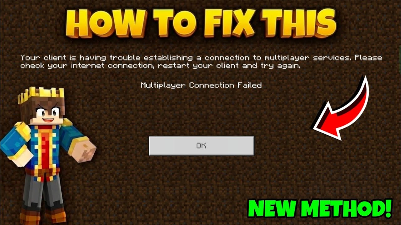 How To Fix Multiplayer Connection Failed in Minecraft PE 😱 (BRAND NEW ...
