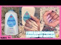 Doing My Nails Using BABY POWDER | DOES IT REALLY WORK? | NAIL HACK | SUPER CHEAP