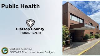 Clatsop County Functional Area Budget: Public Health