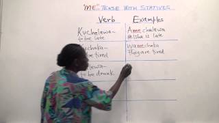 Swahili Grammar: The tense “me” with statives
