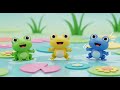 Three Little Toy Frogs Croak Croak Croak Pond Sound Fun Song 