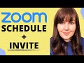 SCHEDULE A ZOOM MEETING AND SEND ZOOM MEETING INVITE