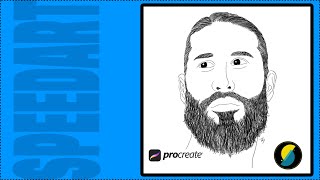 Sergio Ramos THE KING | Real Madrid | Procreate 5X Speedart screenshot 4