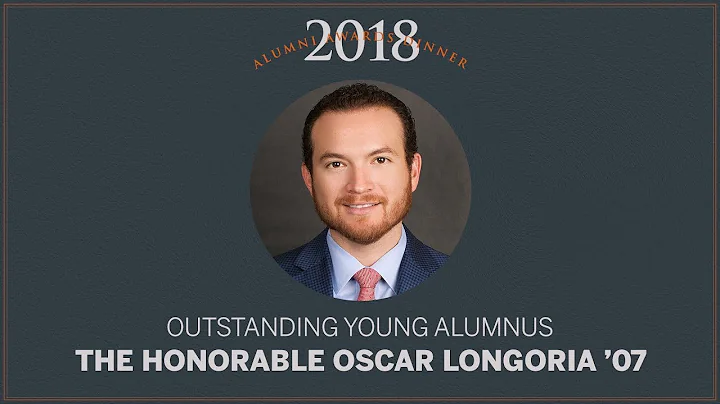 2018 Alumni Awards: Outstanding Young Alumnus, Osc...