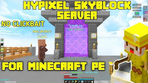 skyblock server mcpe same as hypixel || magic games||