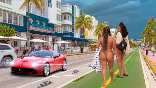 Miami Beach. South Beach Florida. Ocean Drive 4K HDR Walking Tour