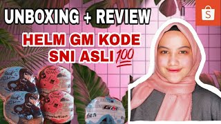 Cara Membedakan Helm GM SNI Asli Original I SHOPEE HAUL TRY ON HELM GM ( HATI HATI BARANG PALSU)