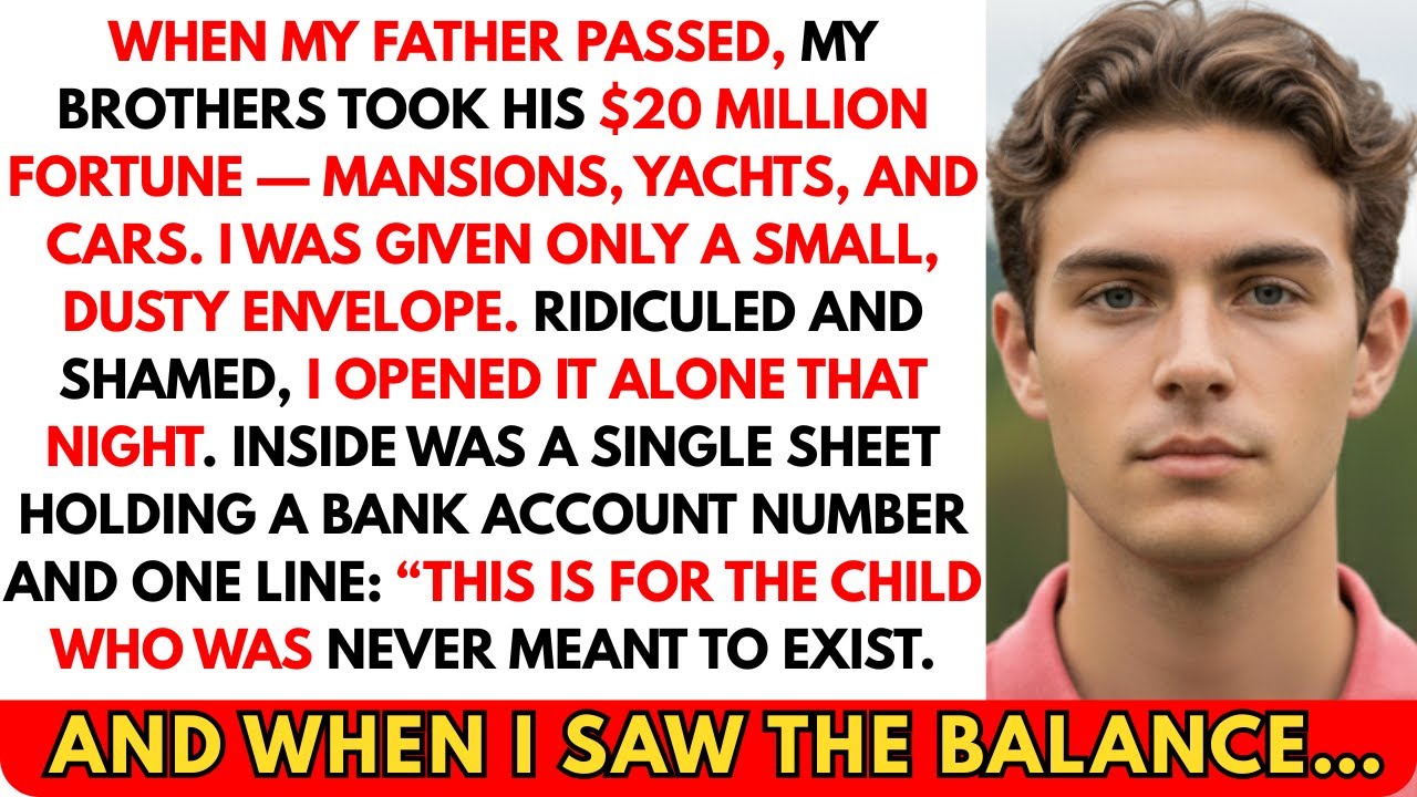 My Brothers Took $20M, I Got a Dusty Envelope—Inside Was a Secret That Changed Everything