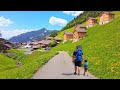 Hiking along fairy tale flowery path in switzerlands sister country  liechtenstein