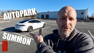 NEW AutoPark and Summon - Plaid Model S