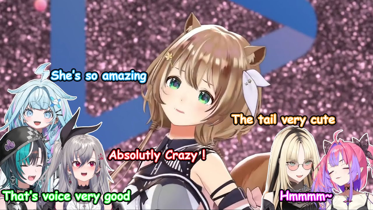 Реакция участника Flow Glow, Рису поёт на фестивале Hololive Expo 2025 【#hololivefesEXPO25_DAY1】