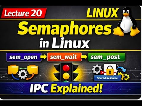 Linux Semaphore lec20- Linux Semaphores Explained | IPC Using Semaphores in Linux ...
