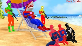 Siêu nhân người nhện| Moive Spider Man rescues shark Spiderman roblox from the bad guy Joker, venom