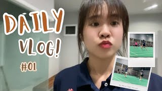Daily Vlog #01 มาแล้วว | Badminjai Badminton vlog