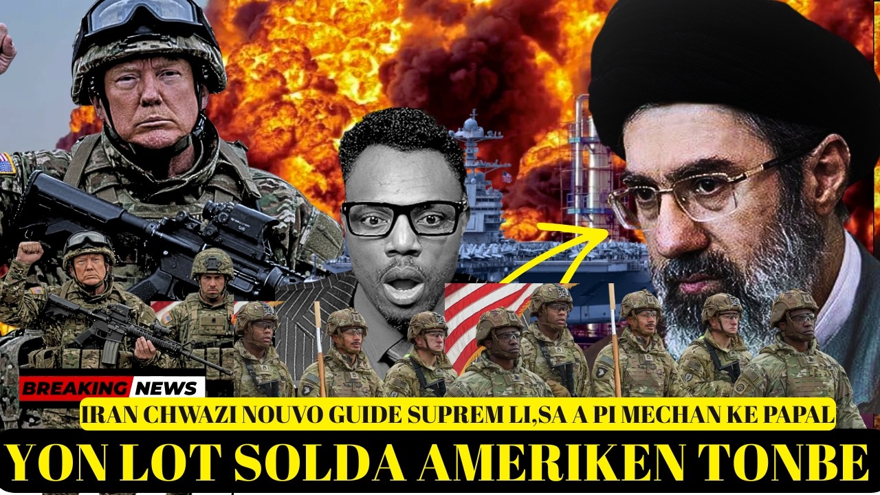 GWO NOUVEL 9 MAS :IRAN CHWAZI NOUVO GUIDE SUPREM LI,E VOYE MESAJ TRUMP LA JETE,SOLDA AMERIKEN TONBE