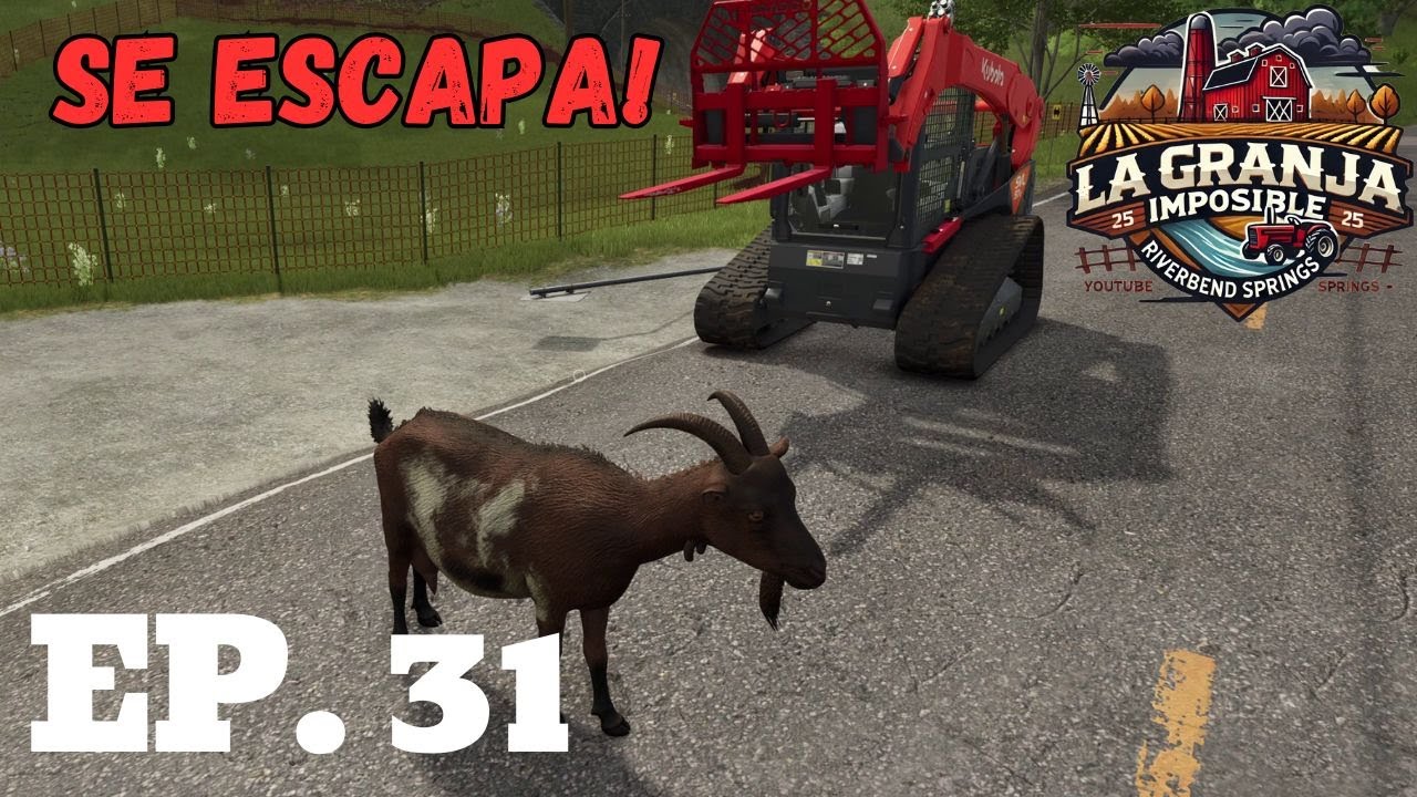 🐐 ¡Nuevo establo de cabras y BUG extraño! | Capítulo 31 | Farming Simulator 25 en español