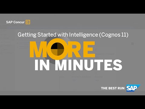 More in Minutes: How to Get Started with Intelligence Using Cognos 11 (Reporting Series)