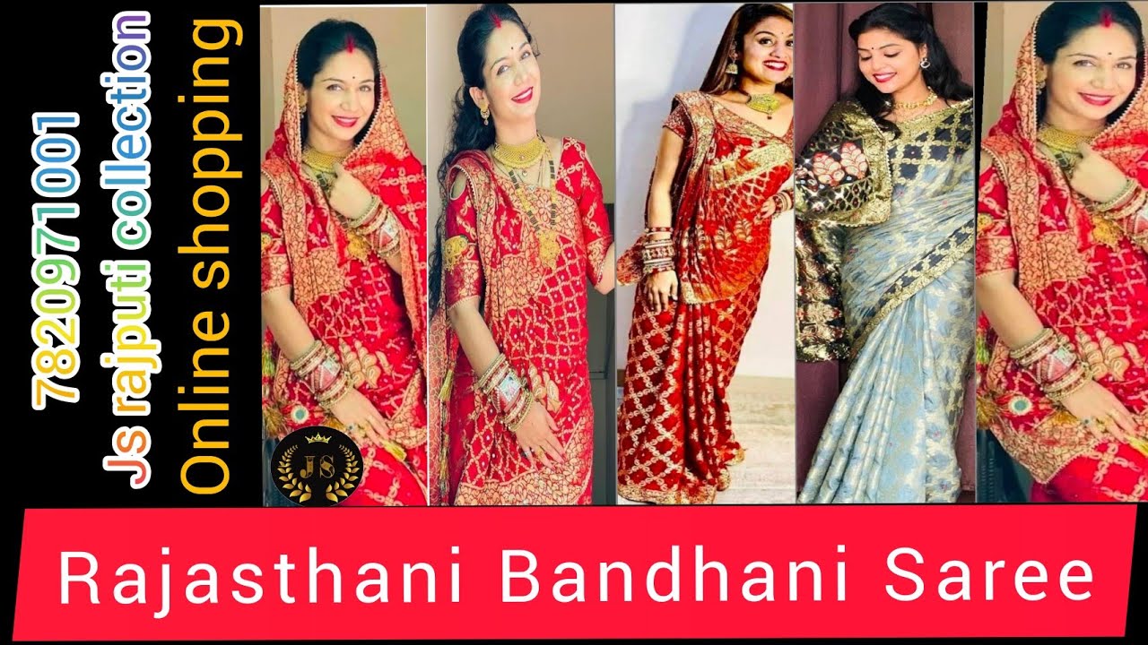 Rajasthani bandhej saree happy customer 