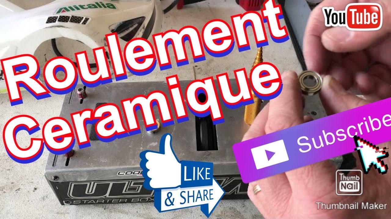 DEMONSTRATION TEST ROULEMENT A BILLES CERAMIQUE  -  CERAMIC BALL BEARING - Stainless Steel Ceramic