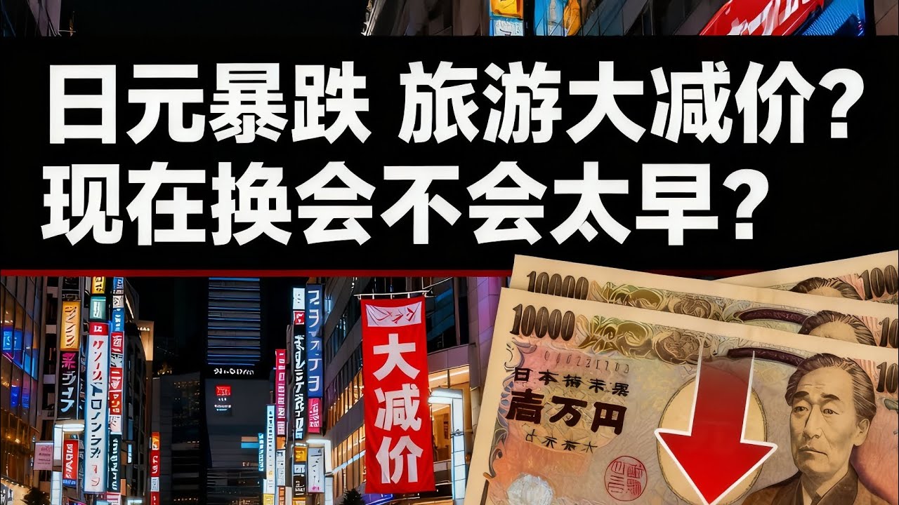 日圓暴跌到歷史新低！日本全島像在打折？現在換會不會太早？去日本真的變便宜？Yen Crash Explained: Should You Exchange Now? | 賺錢角度