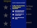 8th of 128 Civics Questions and Answers (2025 version) #civicstest   #declaration #independence