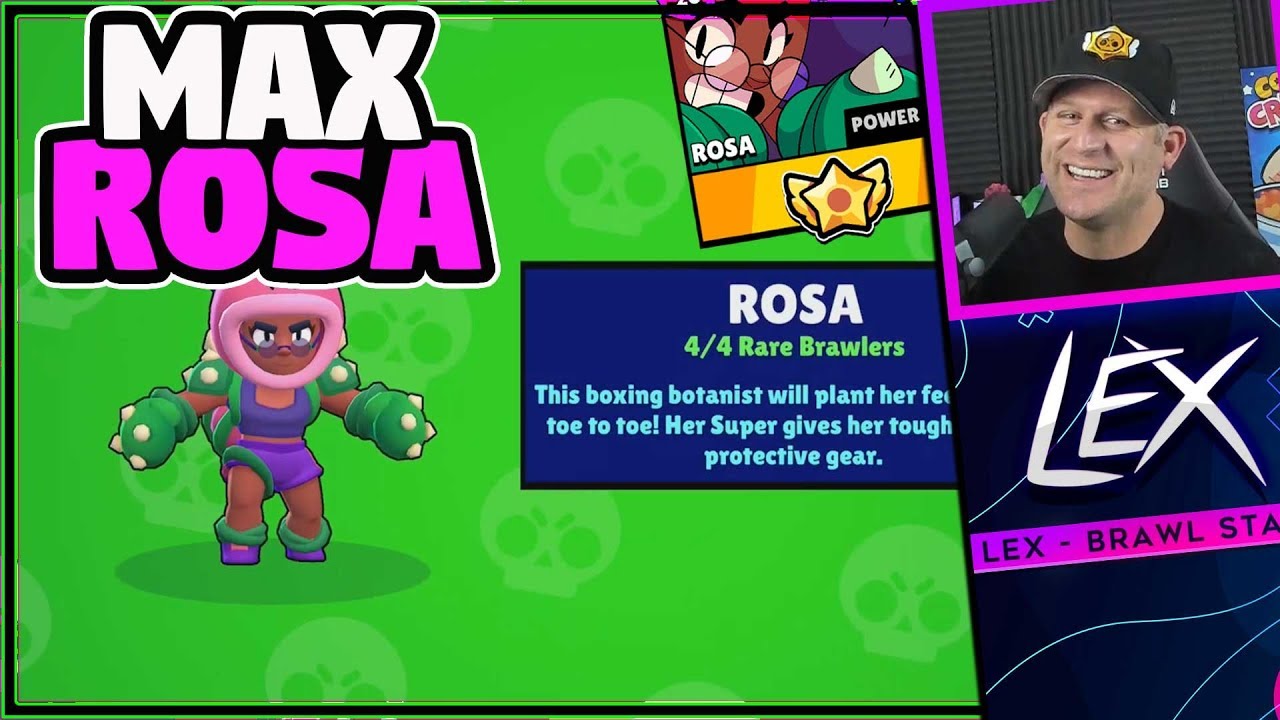 Rosa Is Unstoppable Unlocking And Maxing Rosa Brawl Stars New Brawler Youtube