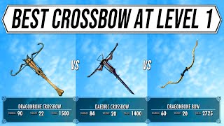 Skyrim Best Weapons  How to get Daedric crossbow at Level 1!