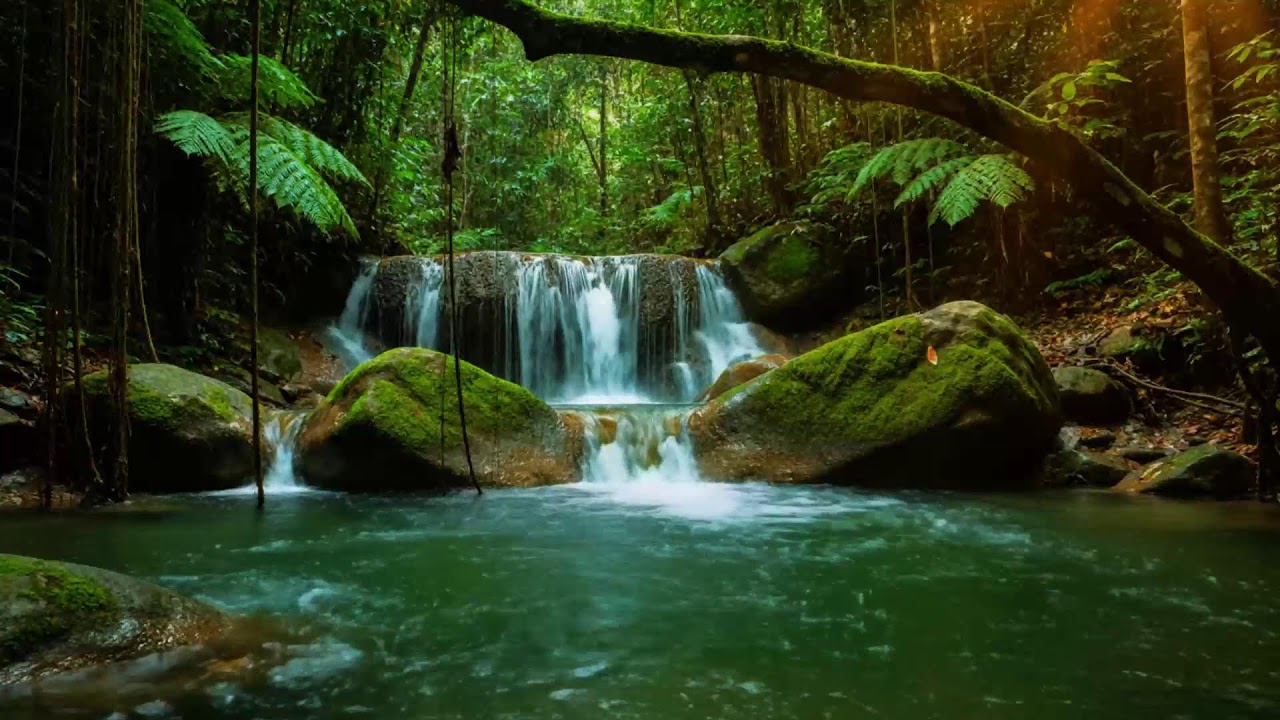 Forest River Nature Sounds - Gentle Stream with Birdsong | Relaxing Nature Ambience for Sleep