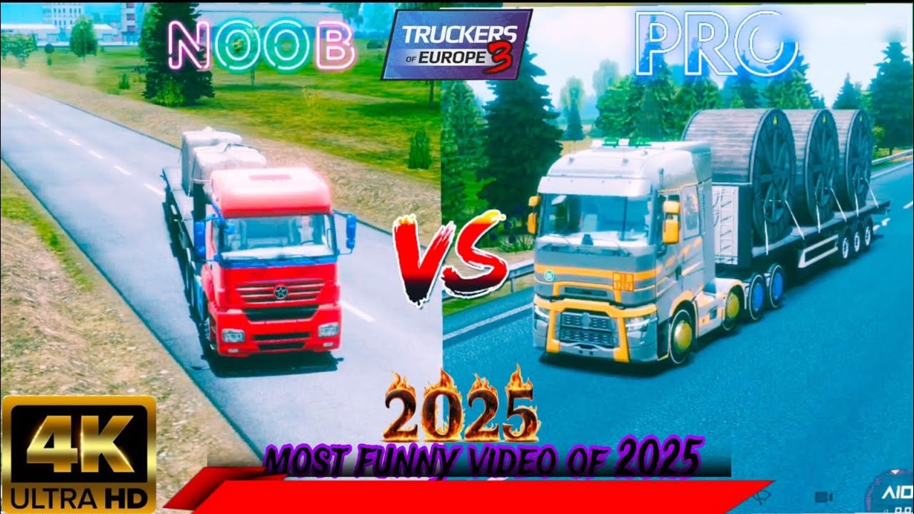 Noob Vs Pro 2025😍 | TRUCKS OF EUROPE 3| Special funny video 🤣 of 2025