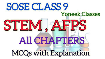 SOSE STEM AFPS MCQ ONLINE PREPARATION CLASS 9 2023 FOR CLASS 9 #sosestem #afpsgeneralscience #yoneek
