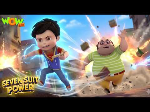 Vir aur Timbakton ka fight | Vir Seven Suit Powers | Wow Kidz