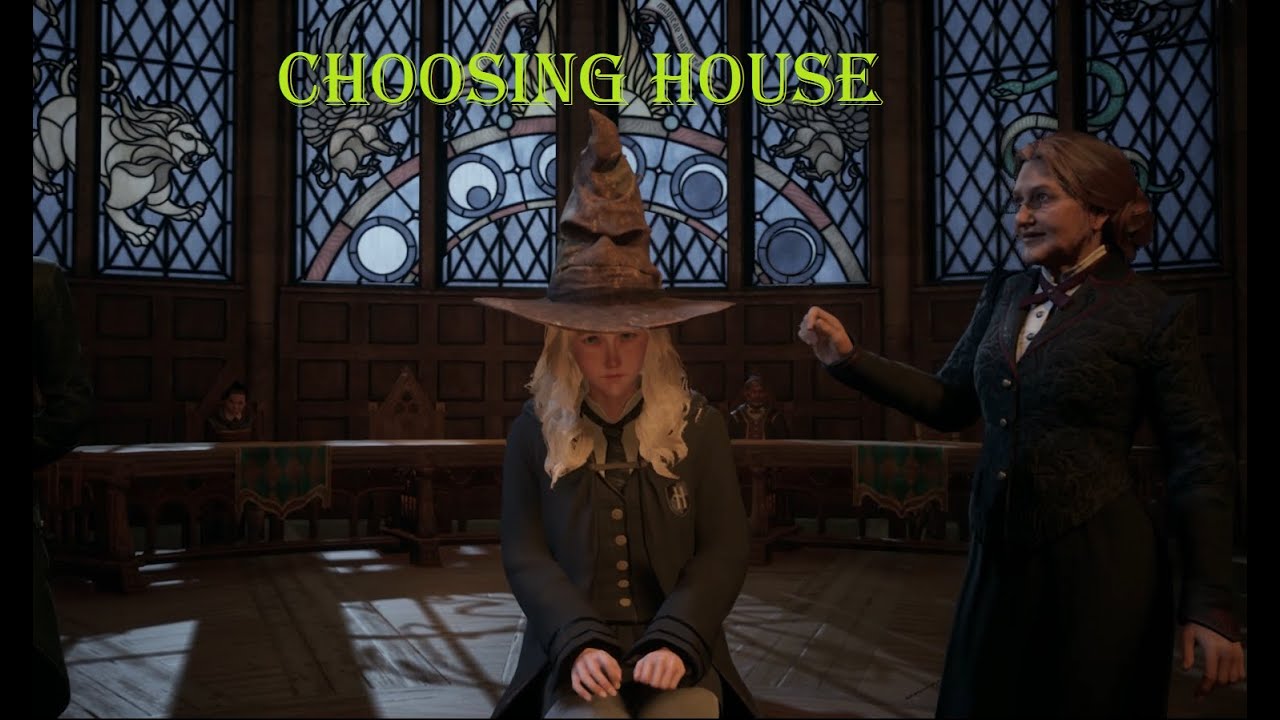 Hogwarts Legacy Sorting Hat Ceremony (Female character) Gameplay