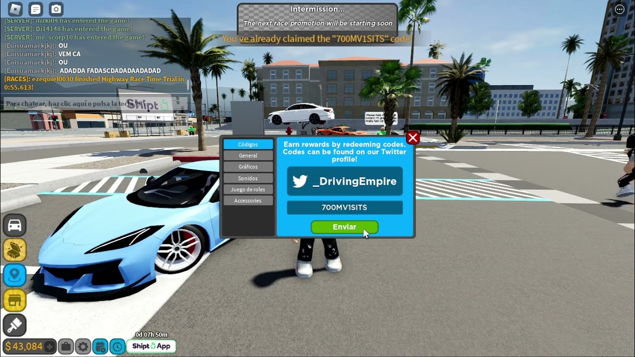 Roblox - Códigos do Driving Empire (julho 2023) - Critical Hits