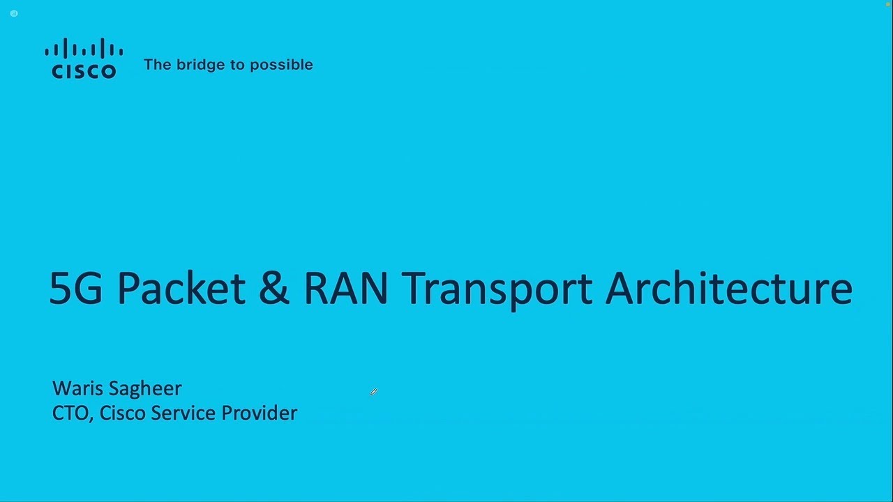 Cisco 5G Packet and RAN Transport Architecture | Building the Future of 5G Networks