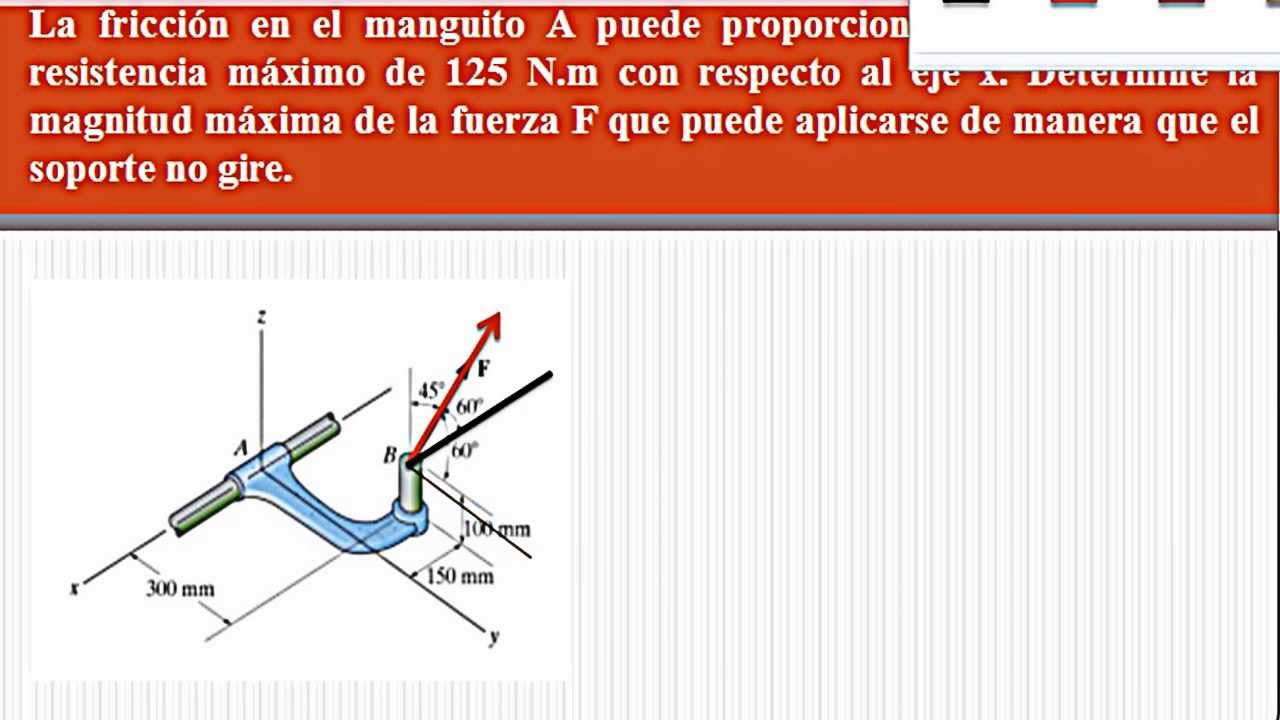 momento de una fuerza con respecto a un eje - YouTube