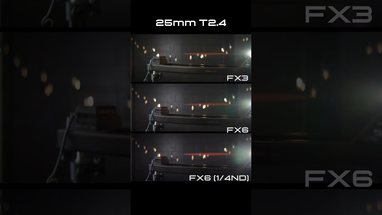 Blazar MANTIS E VND Flare Test 25mm And 100mm FX3 Vs FX6