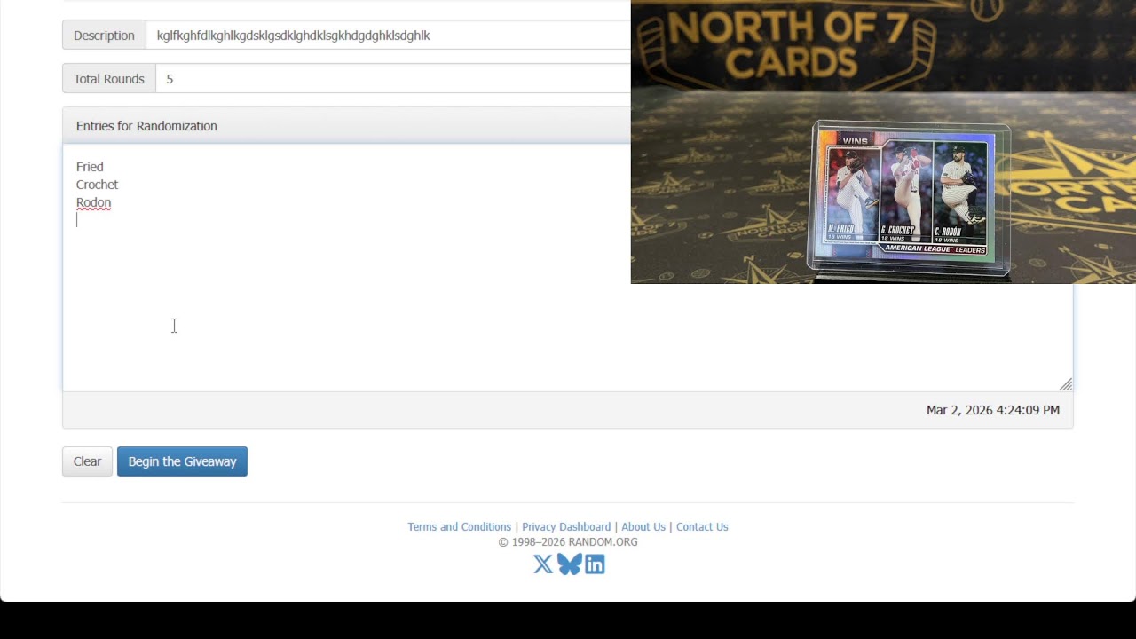 2026 Topps Series 1 Baseball JUMBO 1X Case Player BREAK #8- Mar 2nd