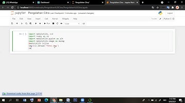 TUTORIAL MENGUBAH CITRA RGB MENJADI GRAYSCALE MENGGUNAKAN JUPYTER NOTEBOOL BAHASA PYTHON