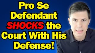 Pro Se Defendant Gives the Best Defense Ever in Court!